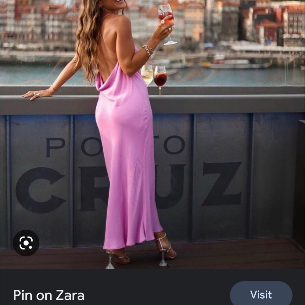 Satin dress - Zara